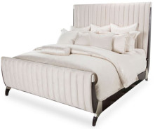 Tufted Sleigh Bed Paris Chic Collection by Michael Amini