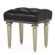 Vanity Bench Black Iguana Hollywood Swank Collection By Michael Amini