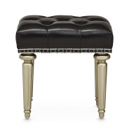 Vanity Bench Black Iguana Hollywood Swank Collection By Michael Amini