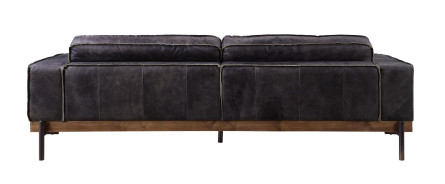56505 Shilchester Antique Ebony Leather & Light Oak Contemporary Acme Furniture Collections