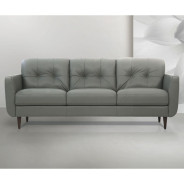 54960 Pesto Green Leather Living Room Contemporary Acme Furniture Collections