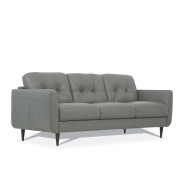 54960 Pesto Green Leather Living Room Contemporary Acme Furniture Collections