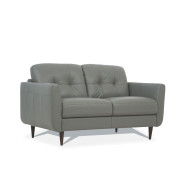 54960 Pesto Green Leather Living Room Contemporary Acme Furniture Collections
