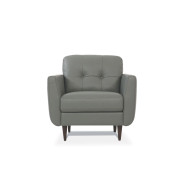 54960 Pesto Green Leather Living Room Contemporary Acme Furniture Collections
