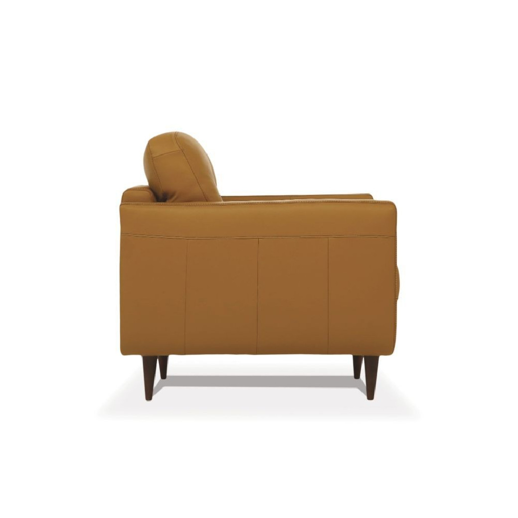 54955 2PC Leather Sofa & Loveseat Camel Finish Radwan Collection By Acme Furniture