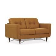 54955 2PC Leather Sofa & Loveseat Camel Finish Radwan Collection By Acme Furniture