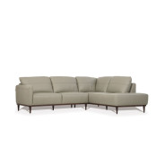 54975 Green Leather Sectional Sofa Contemporary Acme Furniture Collections
