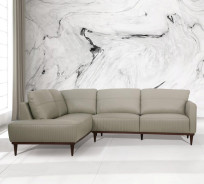54975 Green Leather Sectional Sofa Contemporary Acme Furniture Collections