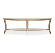 Cocktail Table W/Glass Chardonnay Malibu Crest Collection by Michael Amini