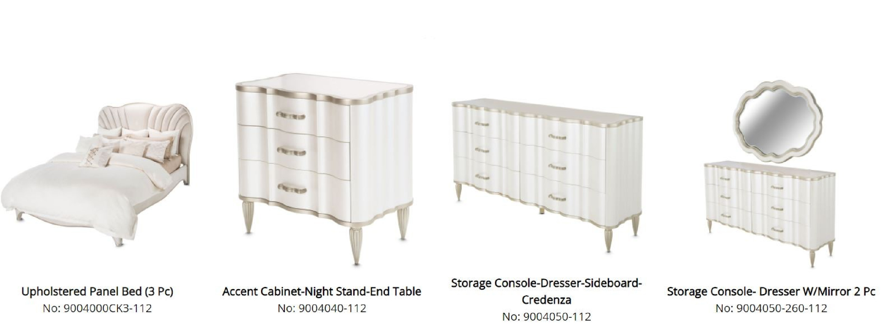 London Place Upholstered Panel Bedroom Set by Michael Amini