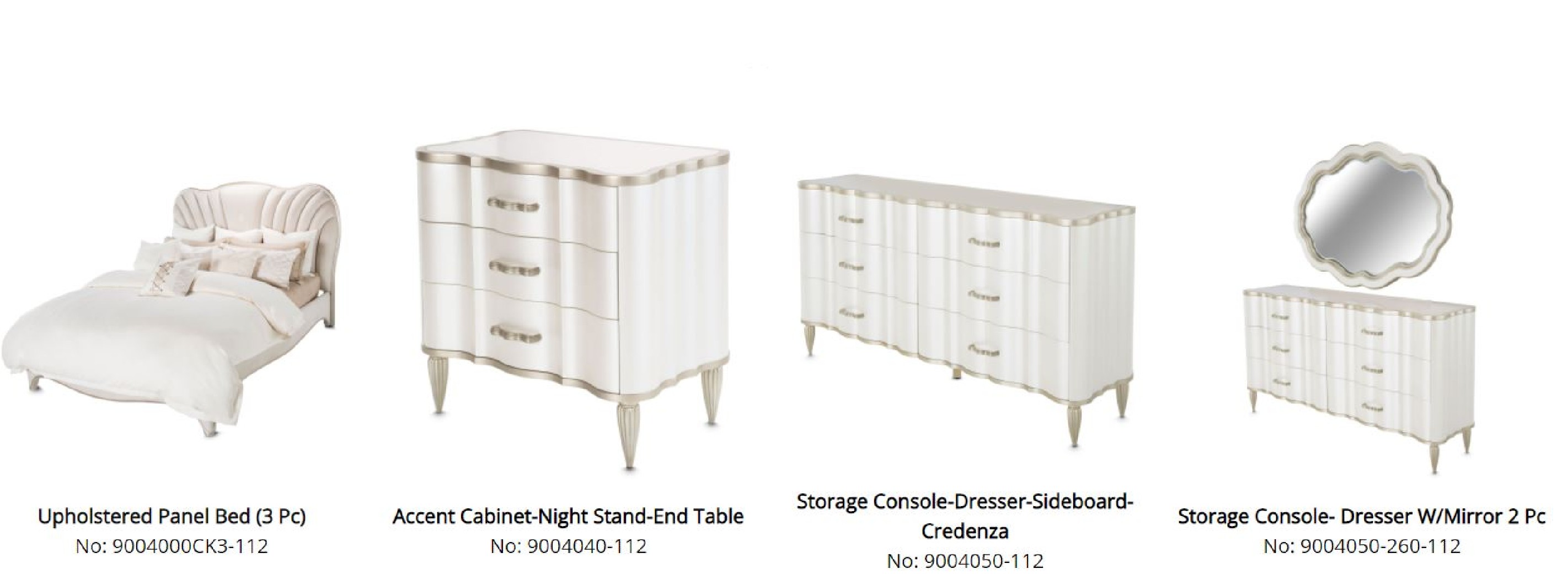 London Place Upholstered Panel Bedroom Set by Michael Amini