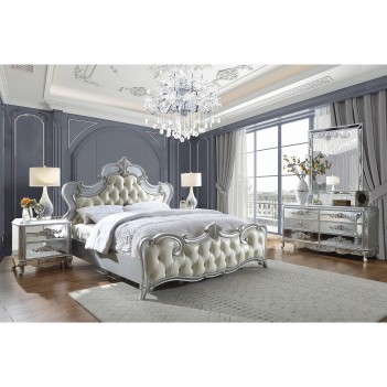 HD 6036 Modern Legacy Mirrored Bed By Homey Design European Style