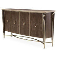 Round Dining Table Villa Cherrie Hazelnut By Michael Amini