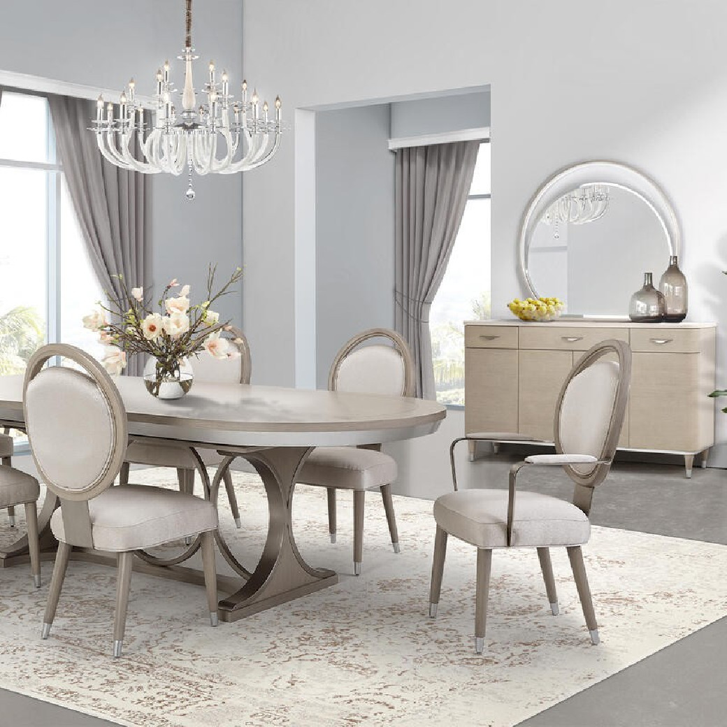 Oval Dining Room Table Eclipse Collection By Michael Amini
