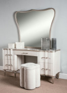 Vanity Desk & Mirror London Place Collection By Michael Amini