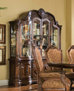 China & Buffet Vintage Fruitwood Finish Windsor Court Collection By Michael Amini.70005-6-54