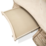 Creamy Pearl Finish Desk London Place Collection By Michael Amini