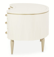 Creamy Pearl Finish Desk London Place Collection By Michael Amini