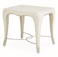 Creamy Pearl Finish Rectangular Cocktail Table London Place Collection By Michael Amini