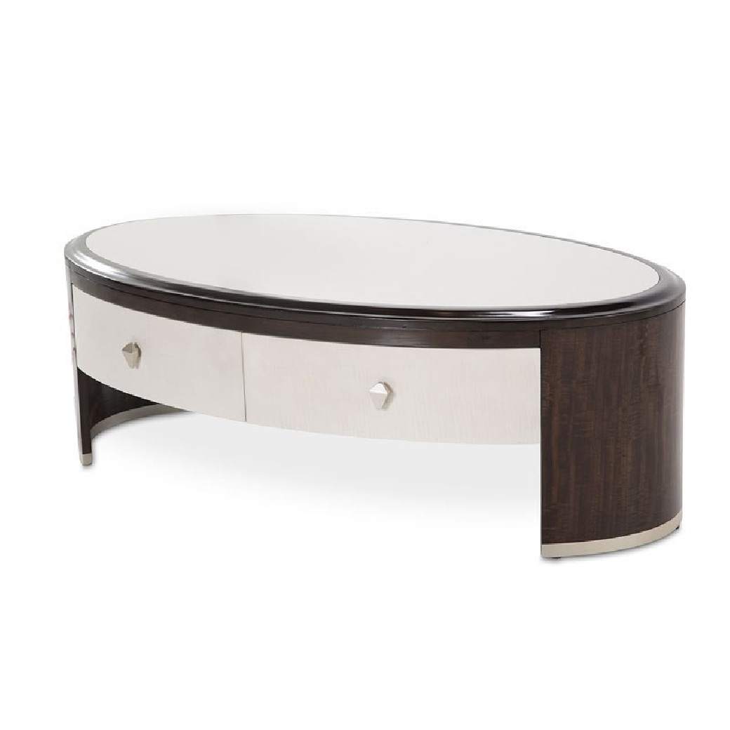 Oval Cocktail Table Paris Chic Collection By Michael Amini