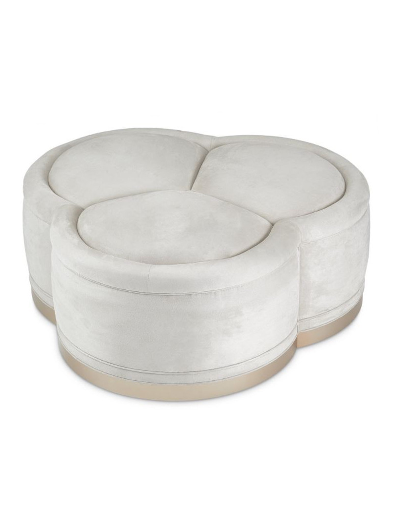 Cocktail Ottoman Malibu Crest Collection By Michael Amini