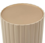 Round Chairside Table Malibu Crest Chardonnay Finish Collection by Michael Amini. 9007226-822