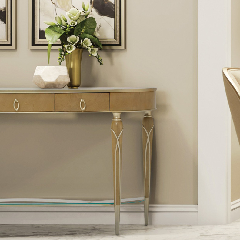 Console Table Villa Cherrie Caramel Collection By Michael Amini N9008223-134