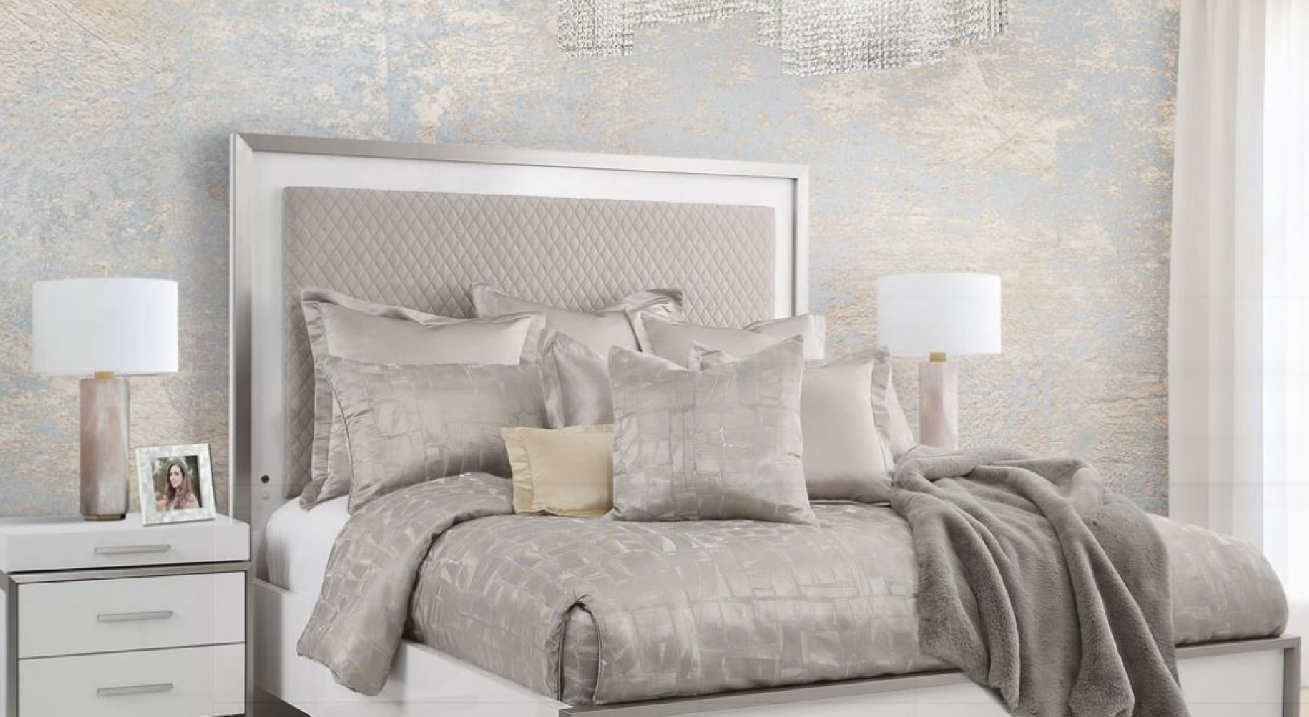 Marquee Bedroom Set Collection. Panel Bed By Michael Amini & Kathy Ireland Home Designs