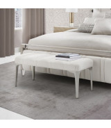 Bench Ash Gray Penthouse Collection By Michael Amini