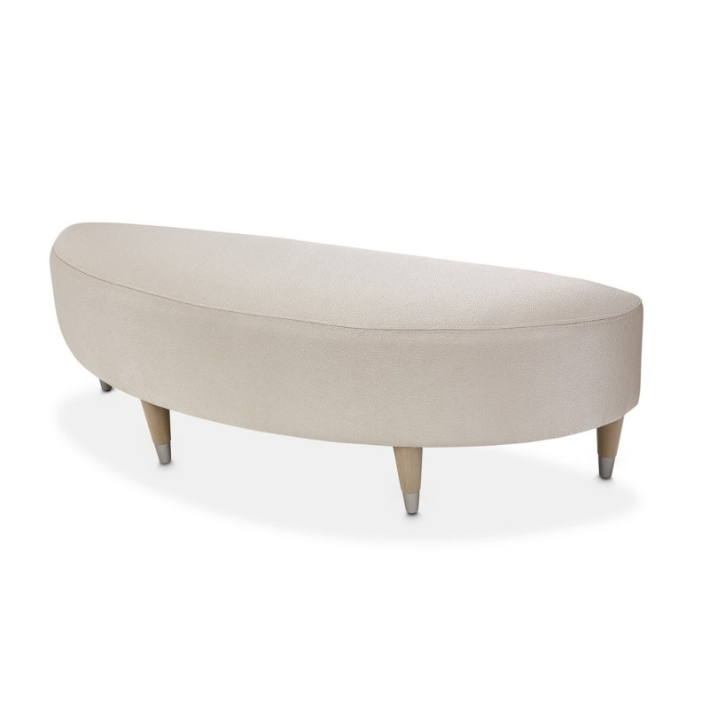 Bed Bench Moonlight Finish Eclipse Collection By Michael Amini & Kathy Ireland Home Designs