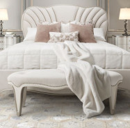 Bench Creamy Pearl Finish London Place Collection By Michael Amini