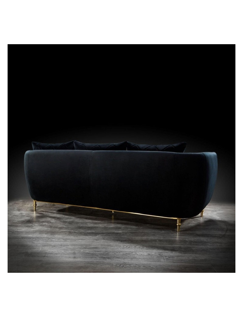 Cerchio Gold 2Pc Sofa Set | Black By Roberto Grassie