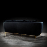 Cerchio Gold 2Pc Sofa Set | Black By Roberto Grassie