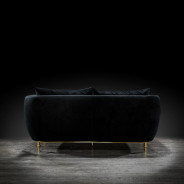Cerchio Gold 2Pc Sofa Set | Black By Roberto Grassie