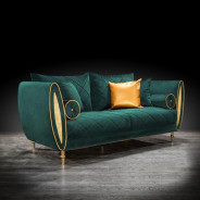 Cerchio Gold 2 Pc Sofa Set | Dark Green By Roberto Grassie
