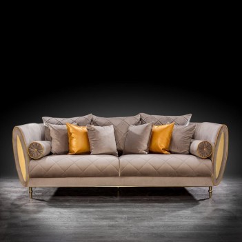 Cerchio Gold 2Pc Sofa Set | Taupe By Roberto Grassie