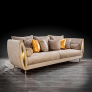 Cerchio Gold 2Pc Sofa Set | Taupe By Roberto Grassie