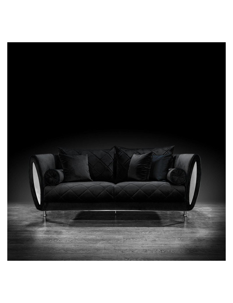 Cerchio Silver Sofa Set | Black By Roberto Grassie