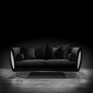 Cerchio Silver Sofa Set | Black By Roberto Grassie