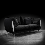 Cerchio Silver Sofa Set | Black By Roberto Grassie