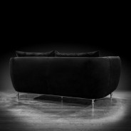 Cerchio Silver Sofa Set | Black By Roberto Grassie