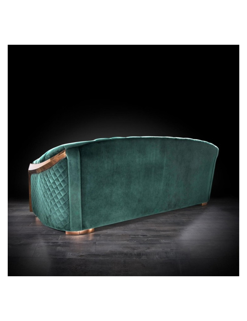 Massimo Rose Gold & Dark Green 2 Pc Sofa Set By Roberto Grassie