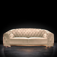 Massimo Rose Gold & Taupe 2 Pc Sofa Set By Roberto Grassie