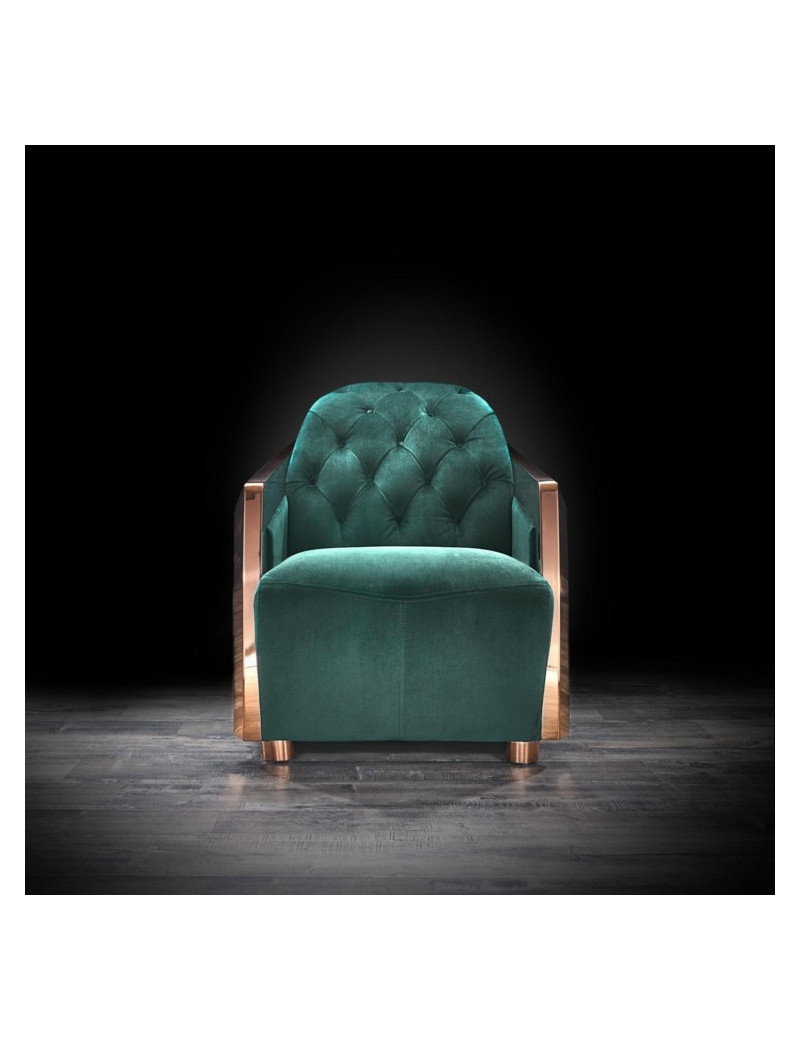 Massimo Rose Gold & Dark Green 2 Pc Sofa Set By Roberto Grassie