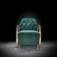 Massimo Rose Gold & Dark Green 2 Pc Sofa Set By Roberto Grassie