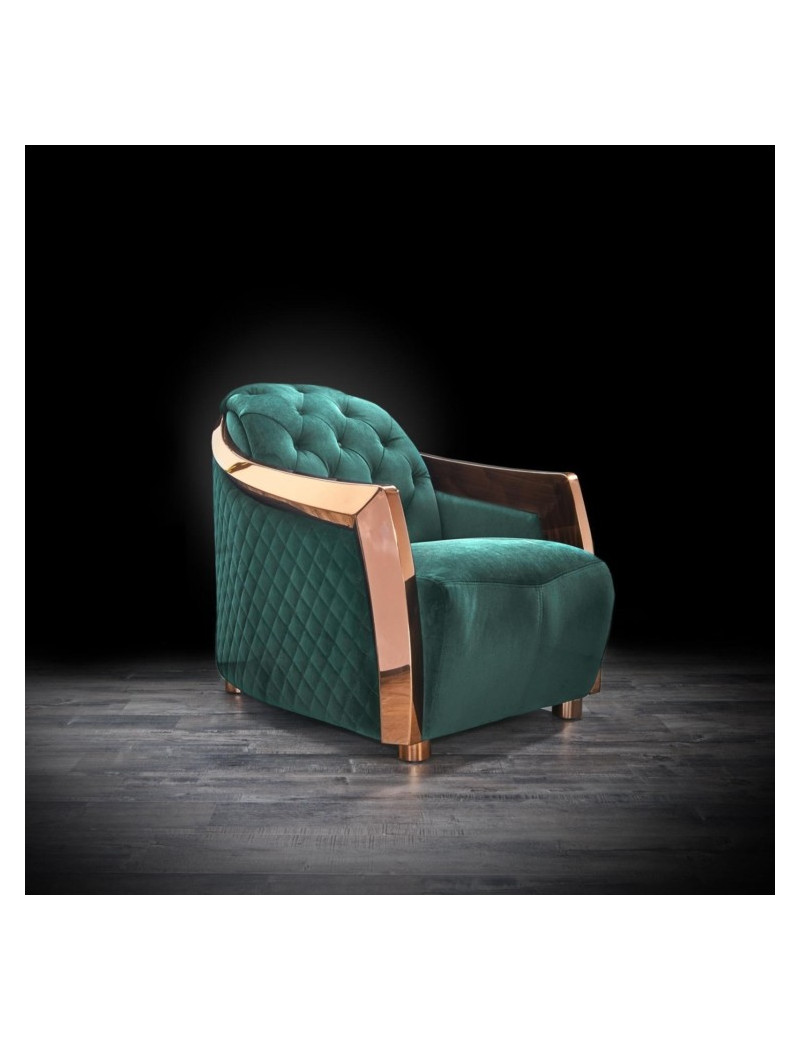 Massimo Rose Gold & Dark Green 2 Pc Sofa Set By Roberto Grassie