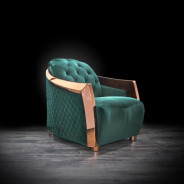 Massimo Rose Gold & Dark Green 2 Pc Sofa Set By Roberto Grassie