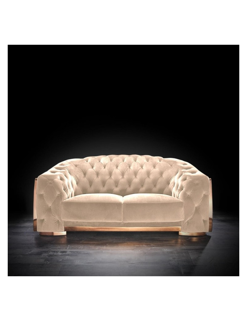 Massimo Rose Gold & Taupe 2 Pc Sofa Set By Roberto Grassie