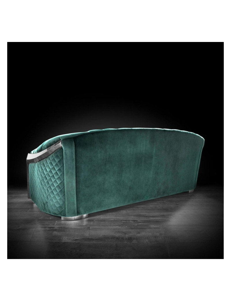 Massimo Silver 2Pc Sofa Set | Dark Green By Roberto Grassie