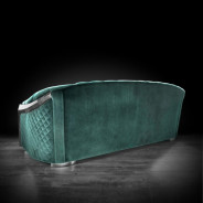 Massimo Silver 2Pc Sofa Set | Dark Green By Roberto Grassie